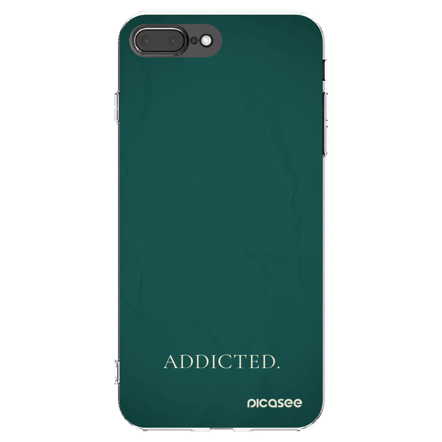 Picasee silikonový průhledný obal pro Apple iPhone 8 Plus - Addicted
