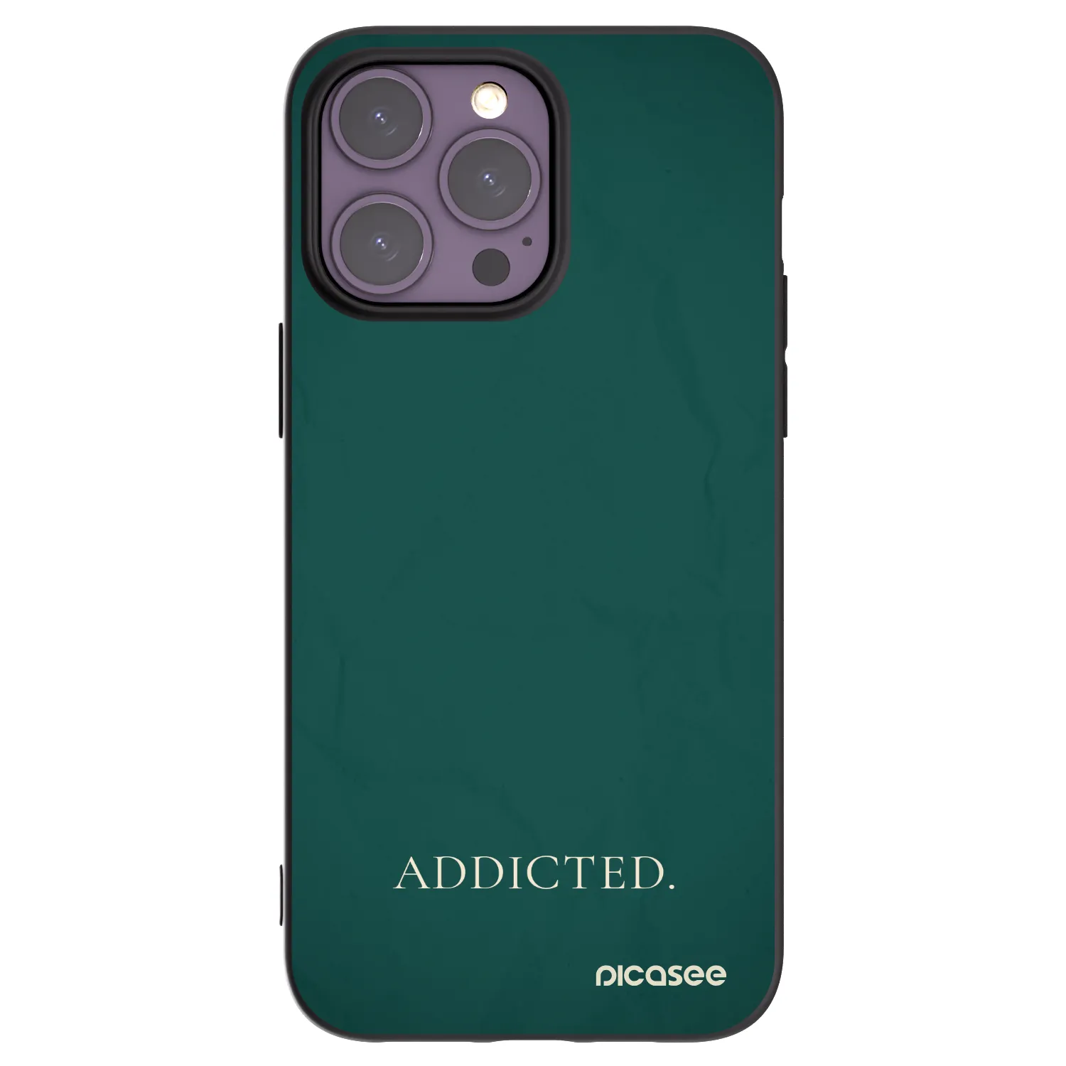 Picasee silikonový černý obal pro Apple iPhone 14 Pro Max - Addicted
