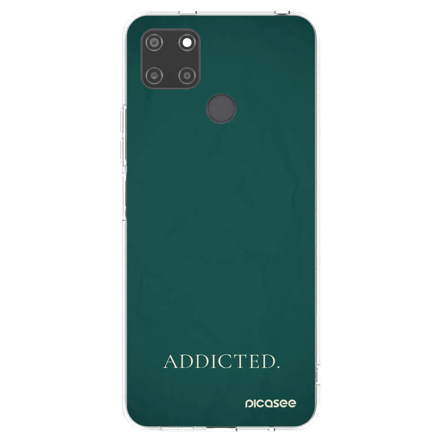 Picasee silikonový průhledný obal pro Realme C21Y - Addicted