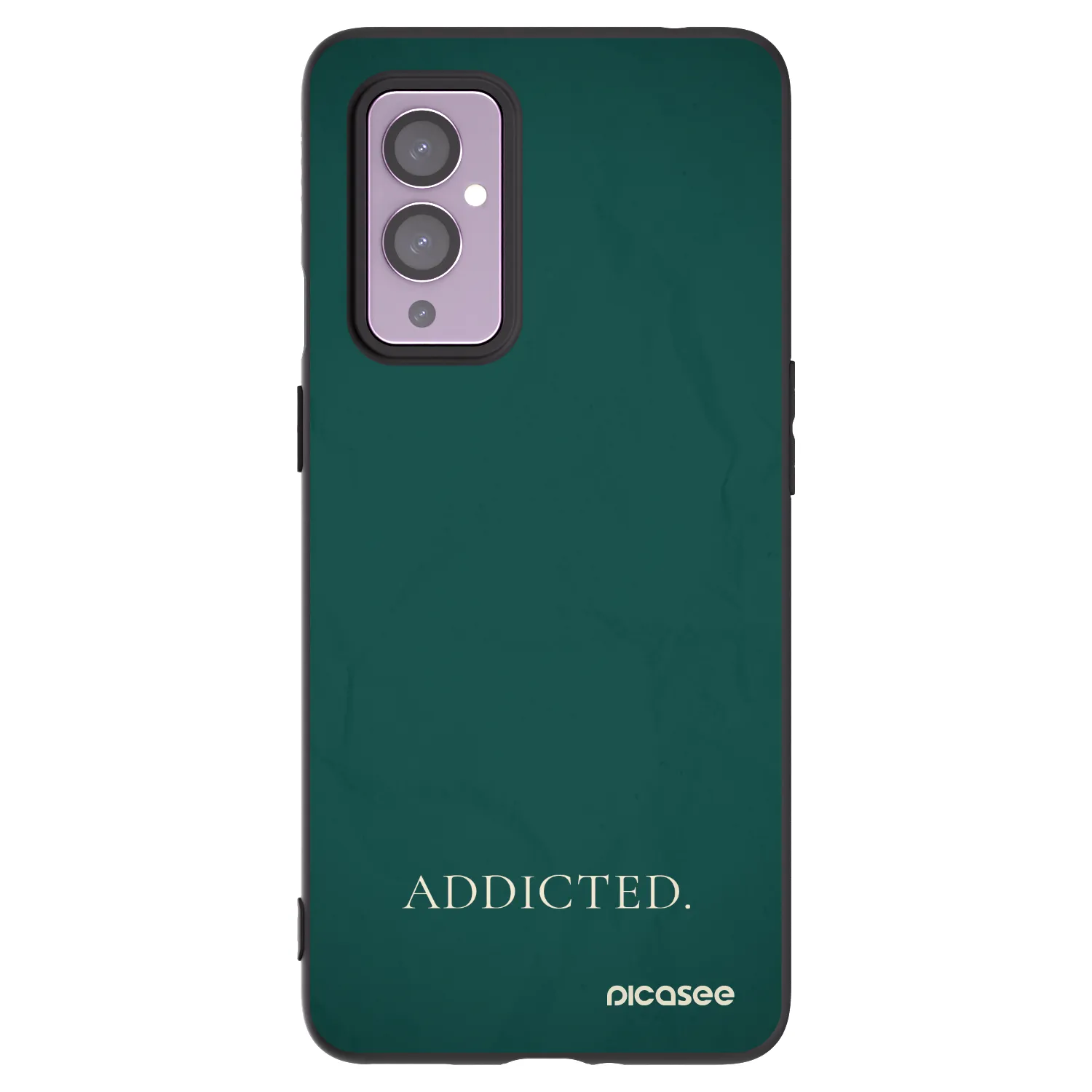 Picasee silikonový černý obal pro OnePlus 9 - Addicted