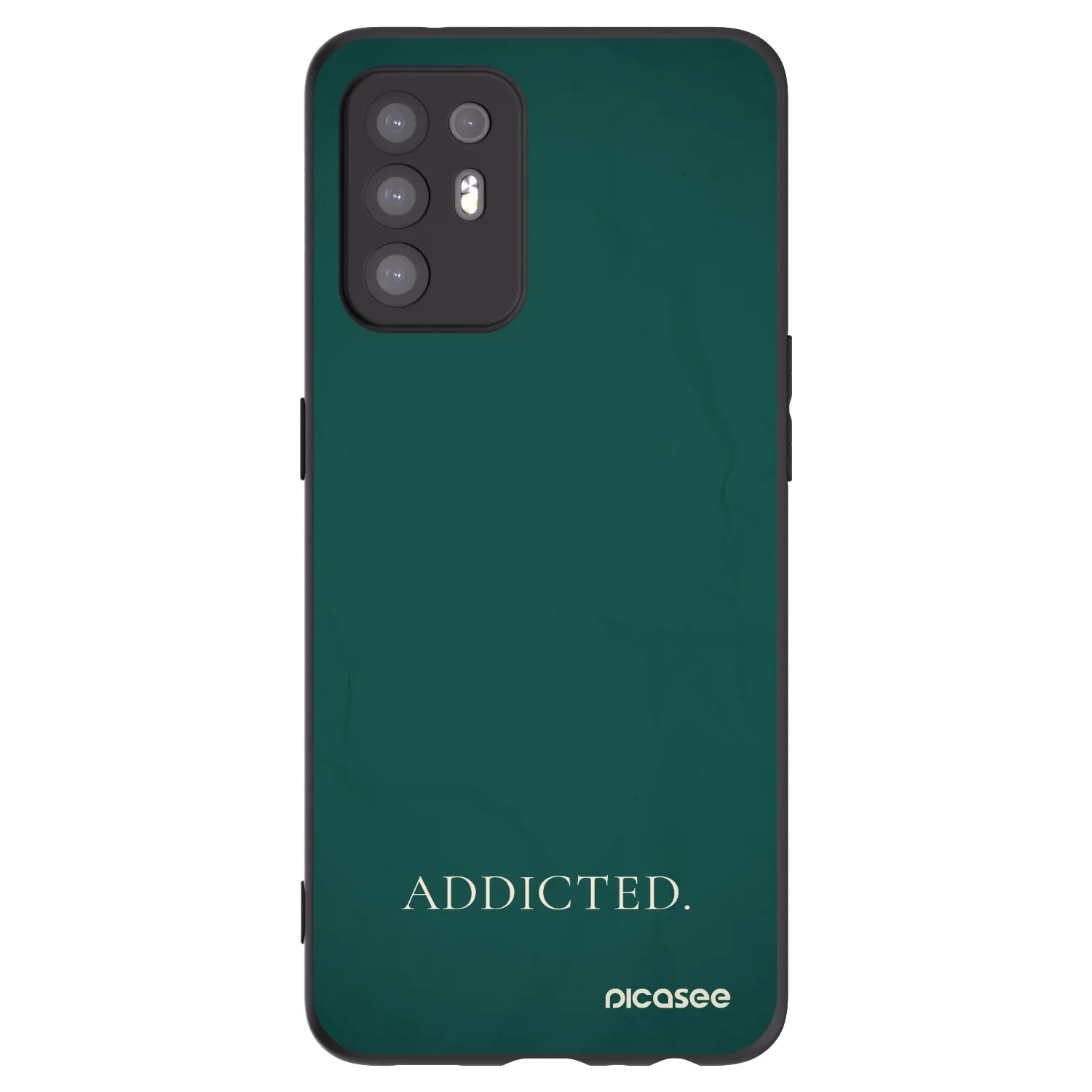 Picasee silikonový černý obal pro OPPO A94 5G - Addicted