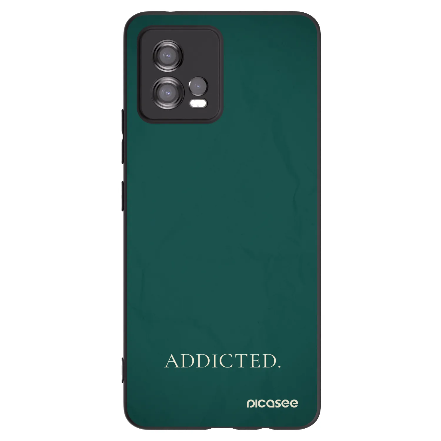 Picasee silikonový černý obal pro Motorola Moto G72 - Addicted
