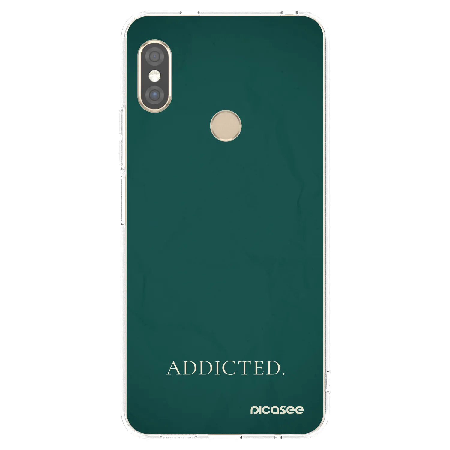 Picasee silikonový průhledný obal pro Xiaomi Redmi Note 5 Global - Addicted