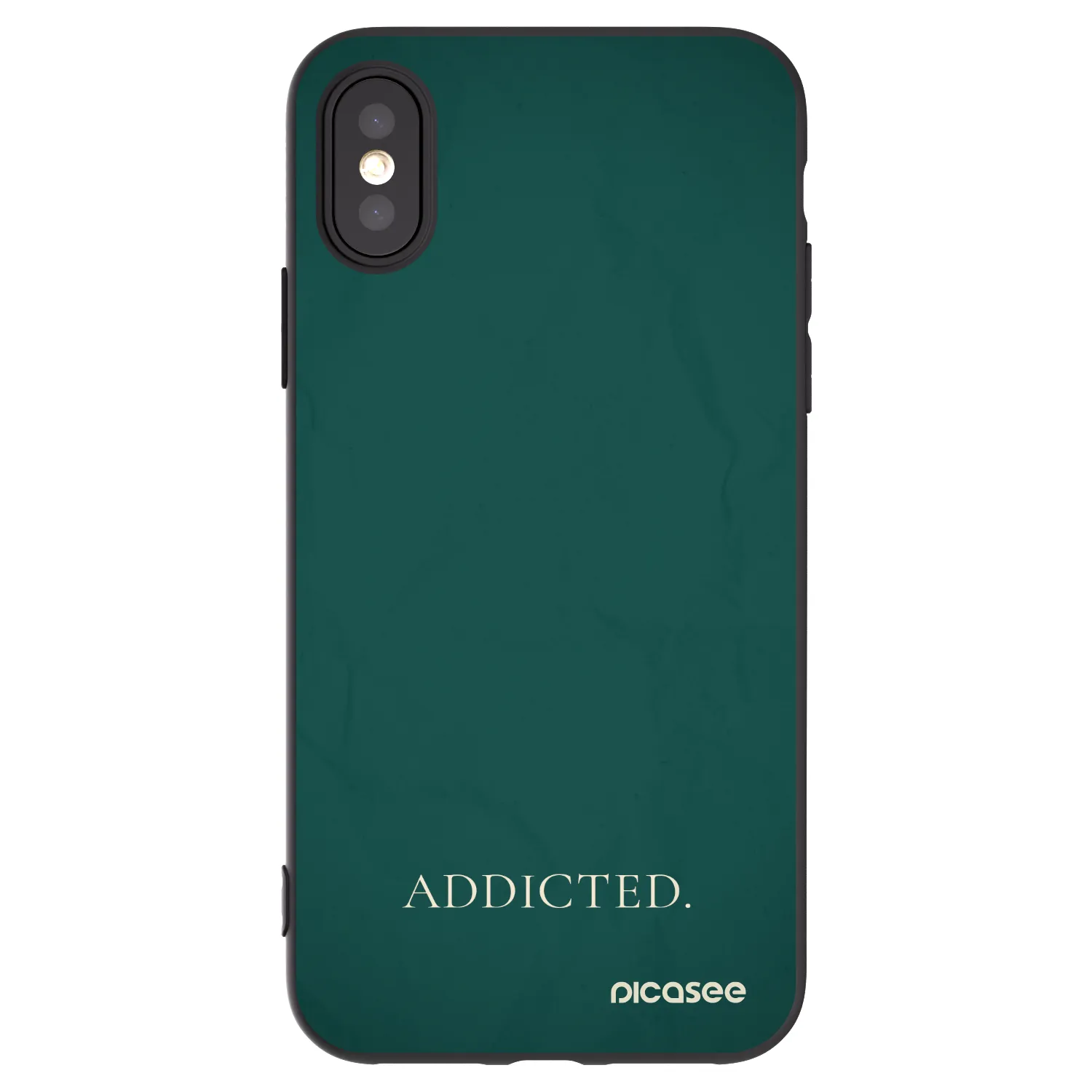 Picasee silikonový černý obal pro Apple iPhone X/XS - Addicted