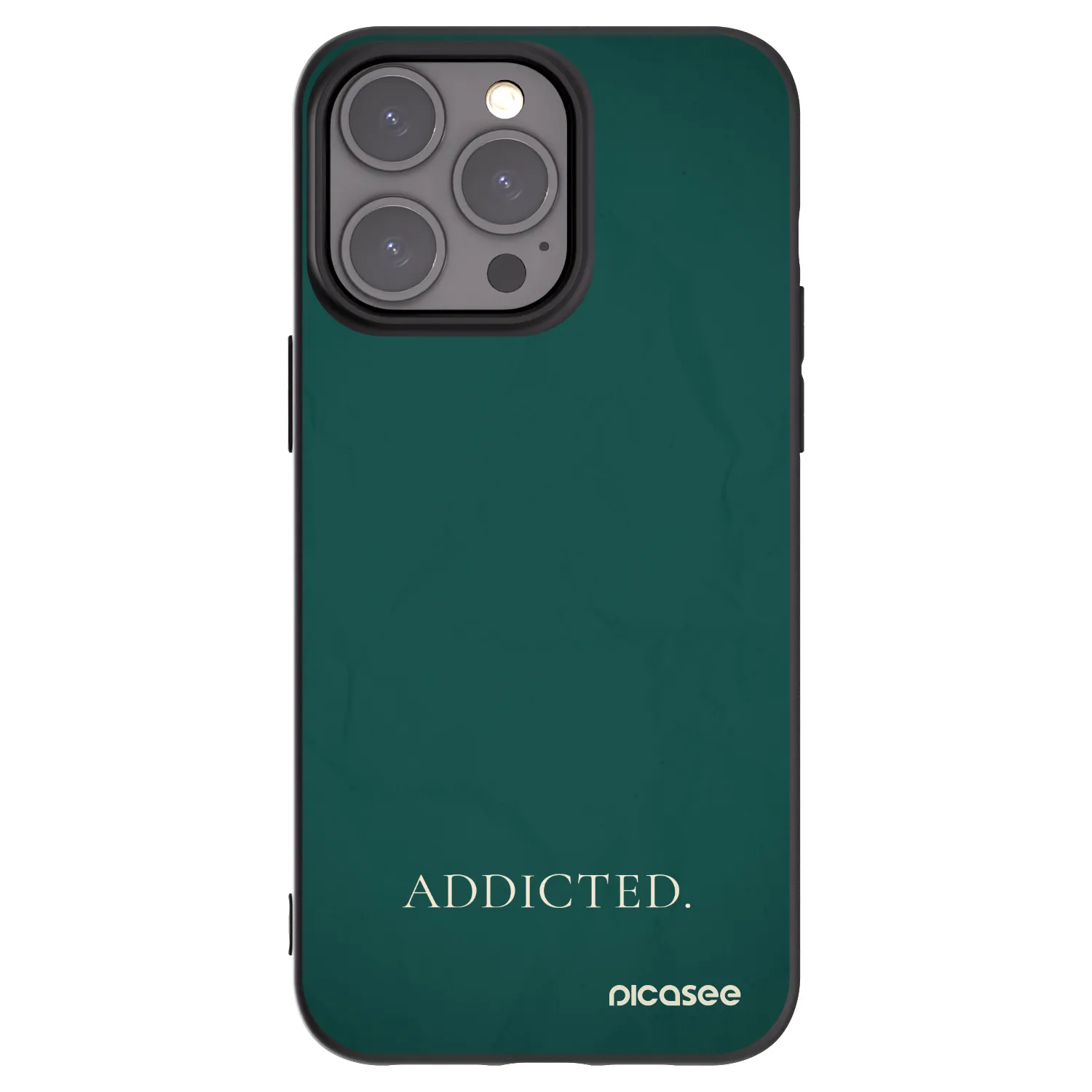 Picasee silikonový černý obal pro Apple iPhone 15 Pro Max - Addicted