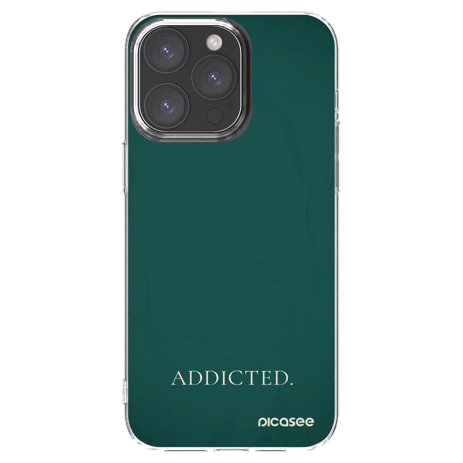 Picasee silikonový průhledný obal pro Apple iPhone 15 Pro Max - Addicted