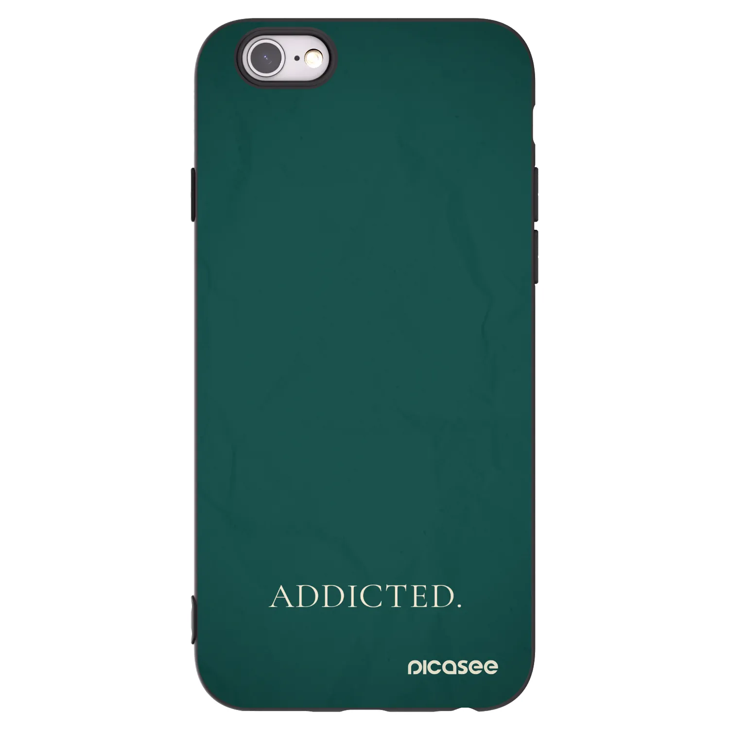 Picasee silikonový černý obal pro Apple iPhone 6/6S - Addicted