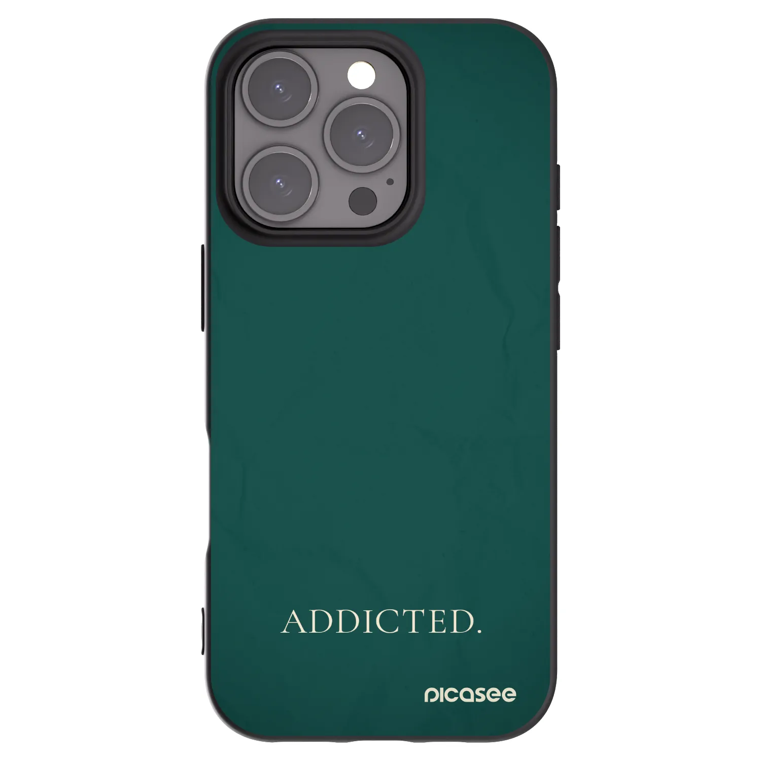 Picasee silikonový černý obal pro Apple iPhone 16 Pro - Addicted
