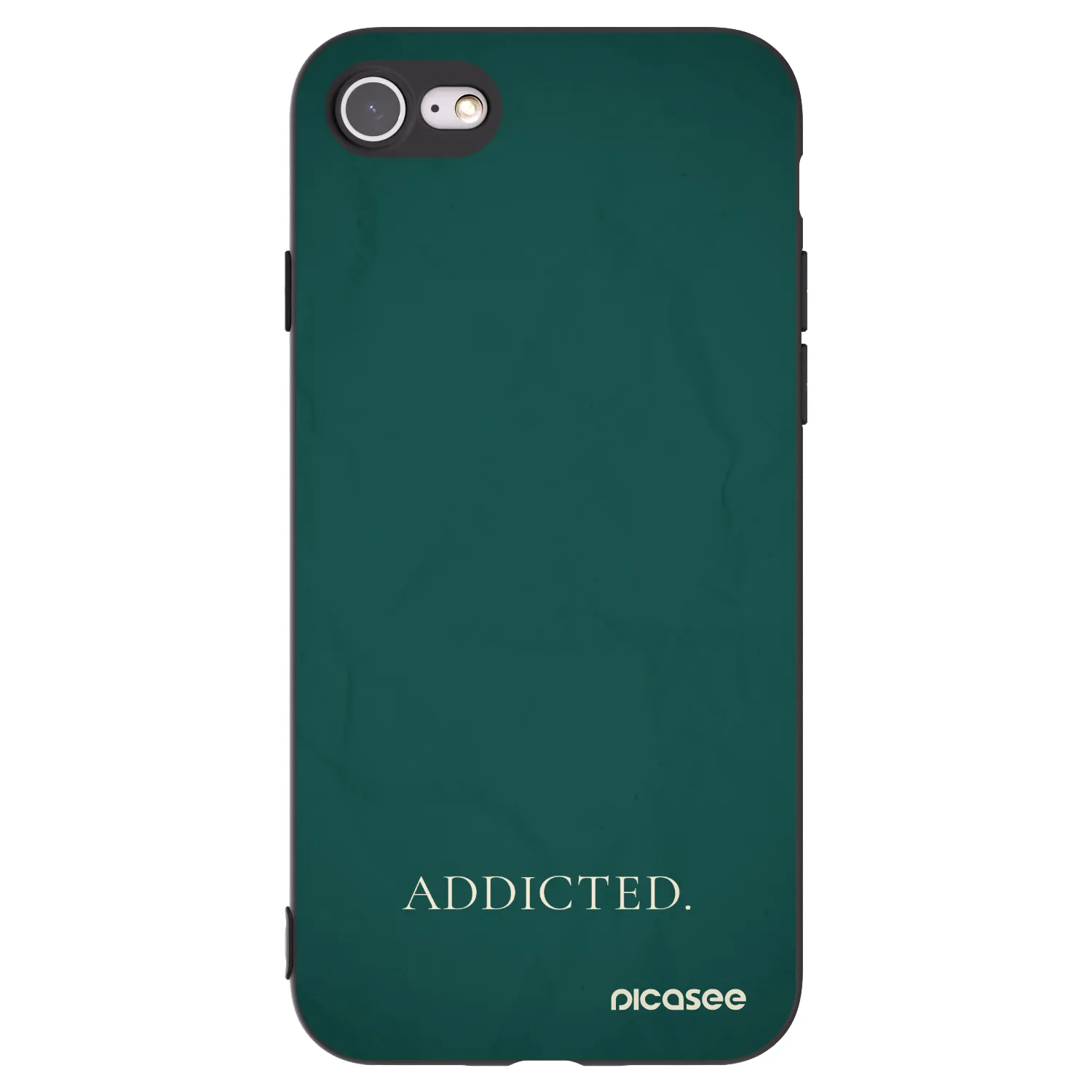 Picasee silikonový černý obal pro Apple iPhone 8 - Addicted