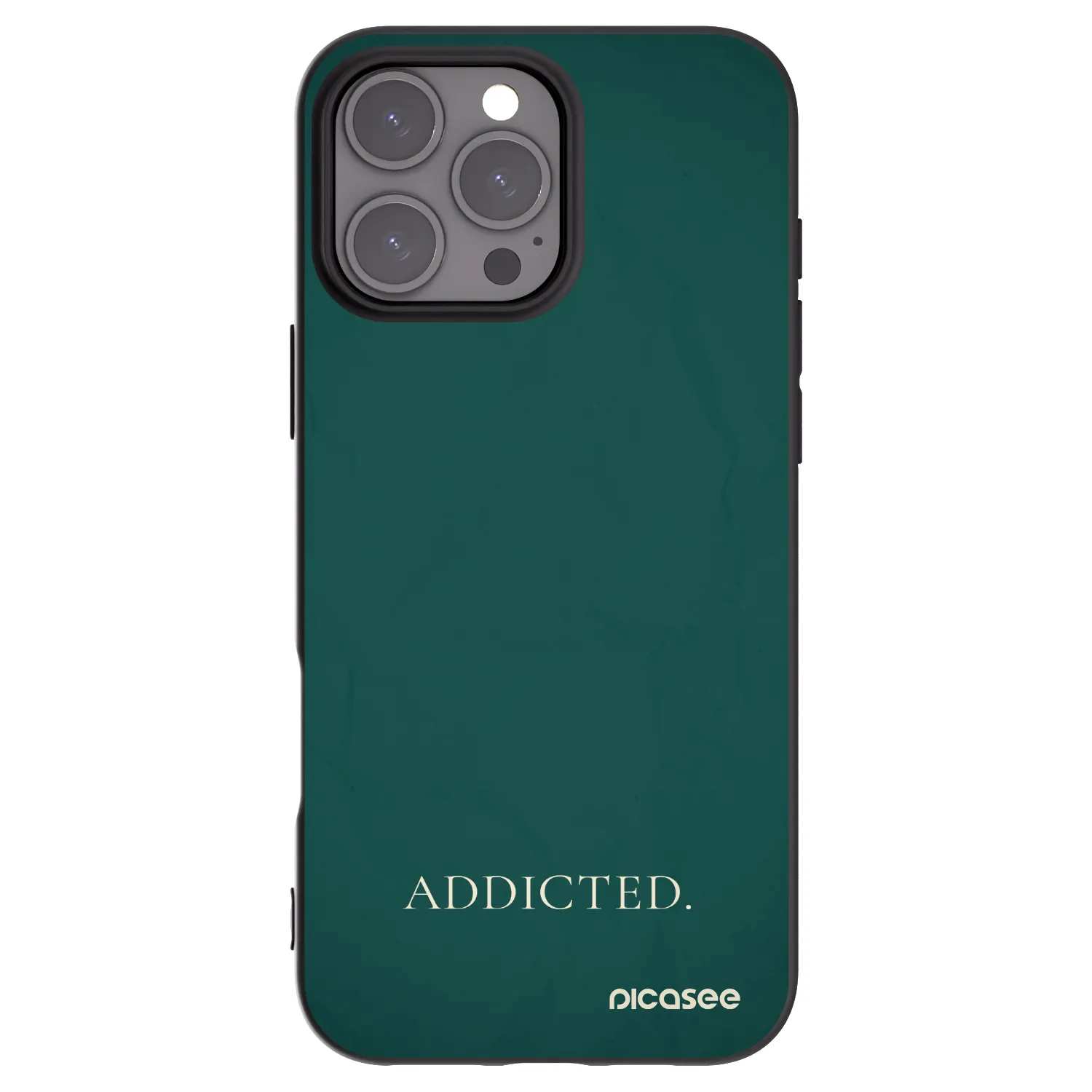 Picasee silikonový černý obal pro Apple iPhone 16 Pro Max - Addicted
