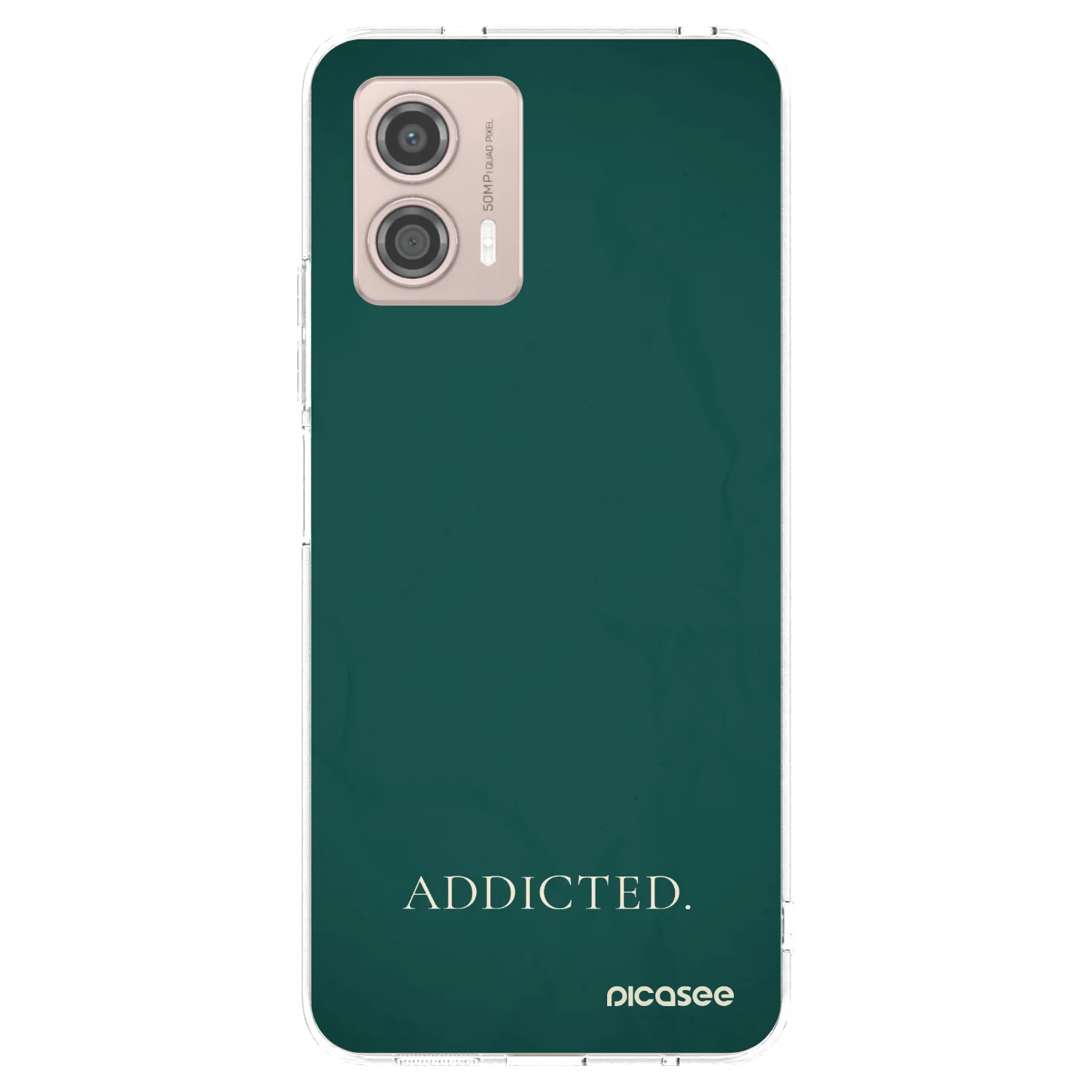 Picasee silikonový průhledný obal pro Motorola Moto G53 5G - Addicted