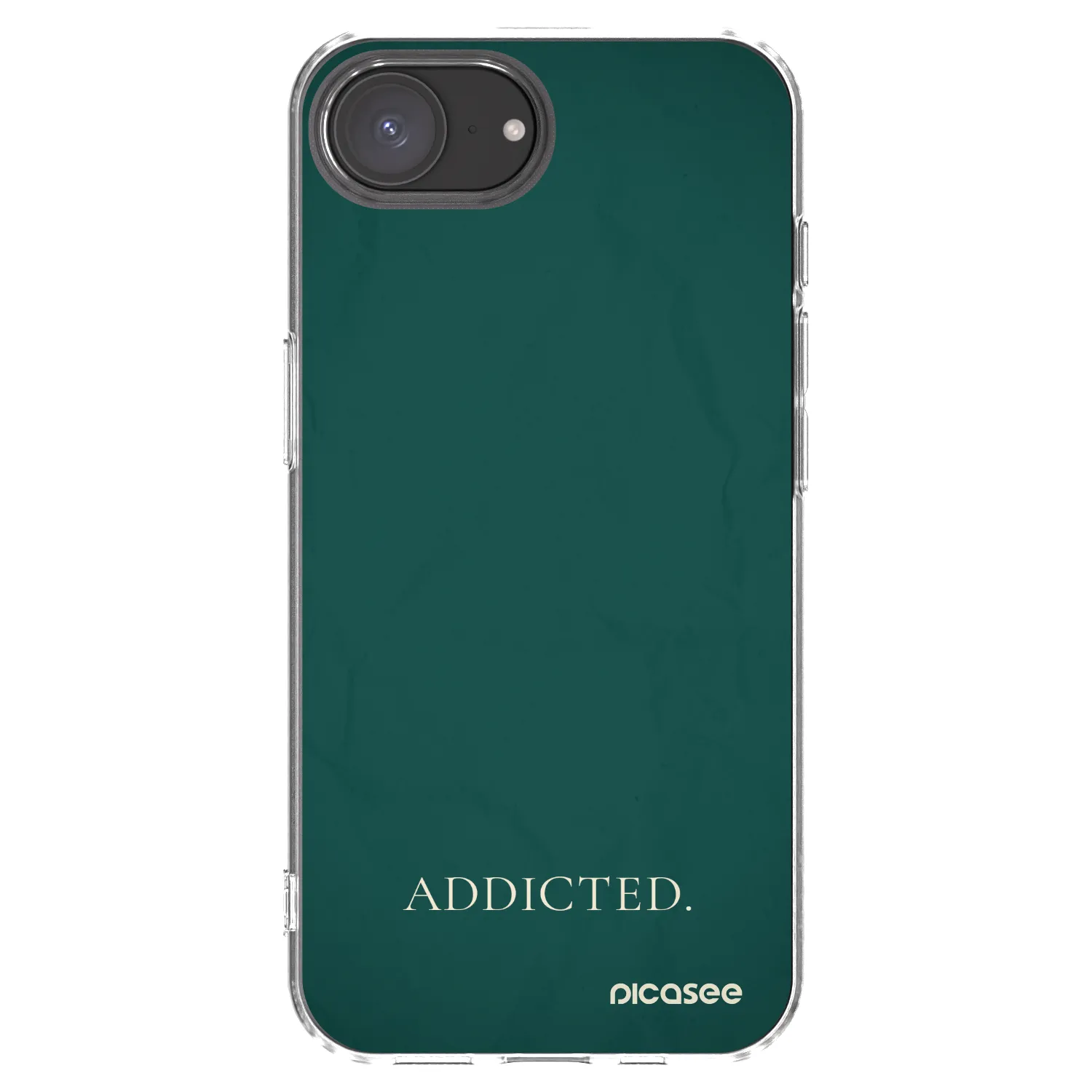 Picasee silikonový průhledný obal pro Apple iPhone 16e - Addicted