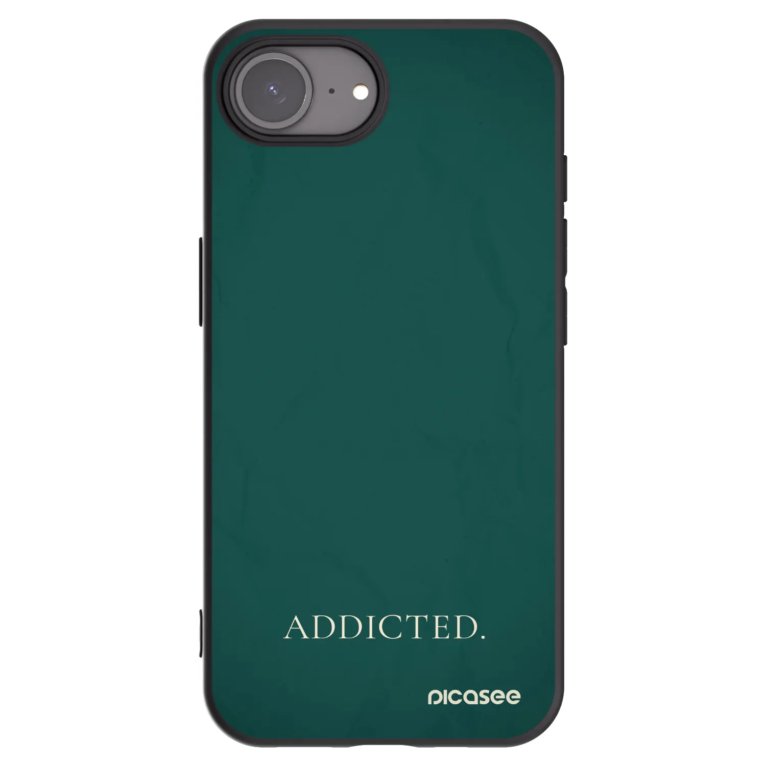 Picasee silikonový černý obal pro Apple iPhone 16e - Addicted