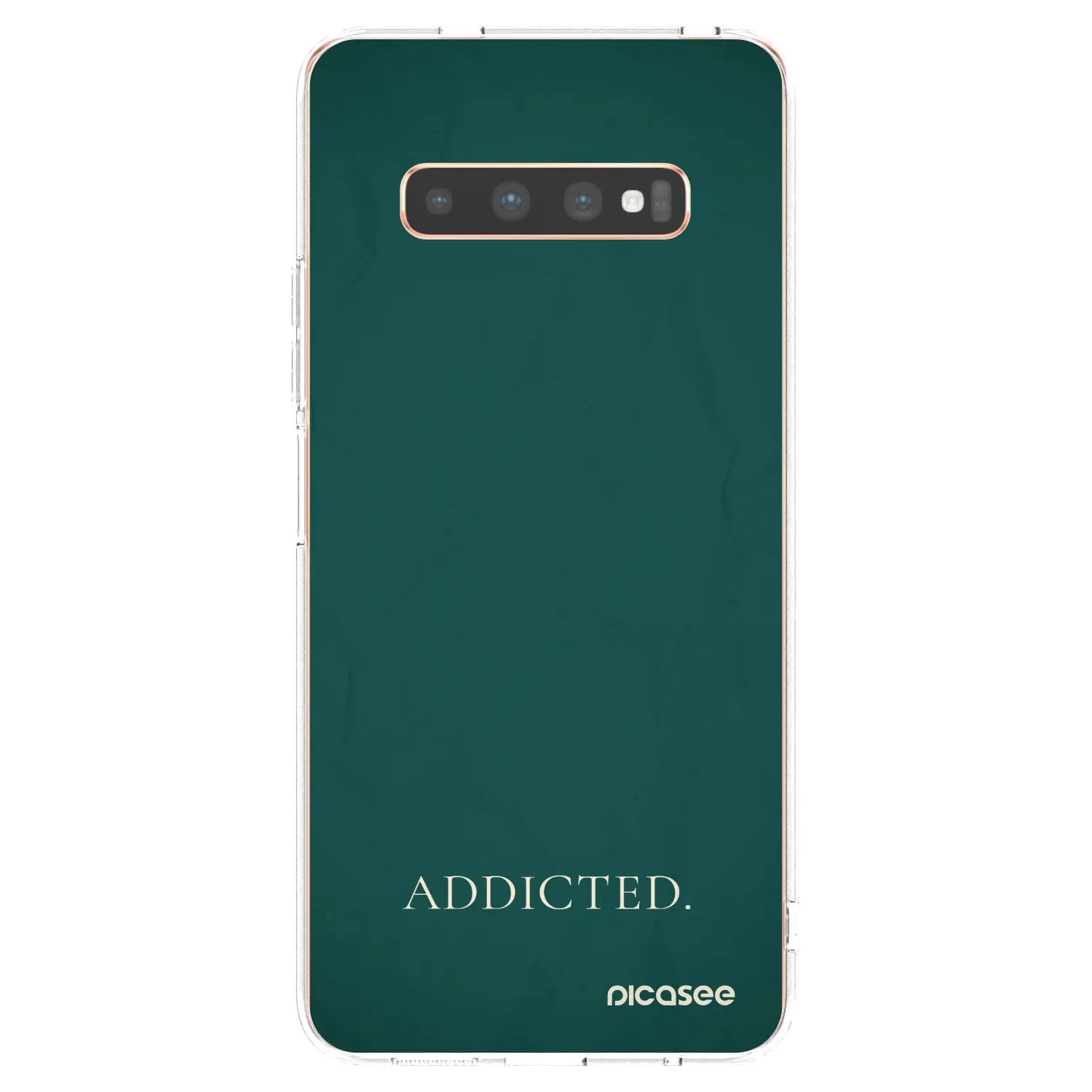 Picasee silikonový průhledný obal pro Samsung Galaxy S10 Plus G975 - Addicted