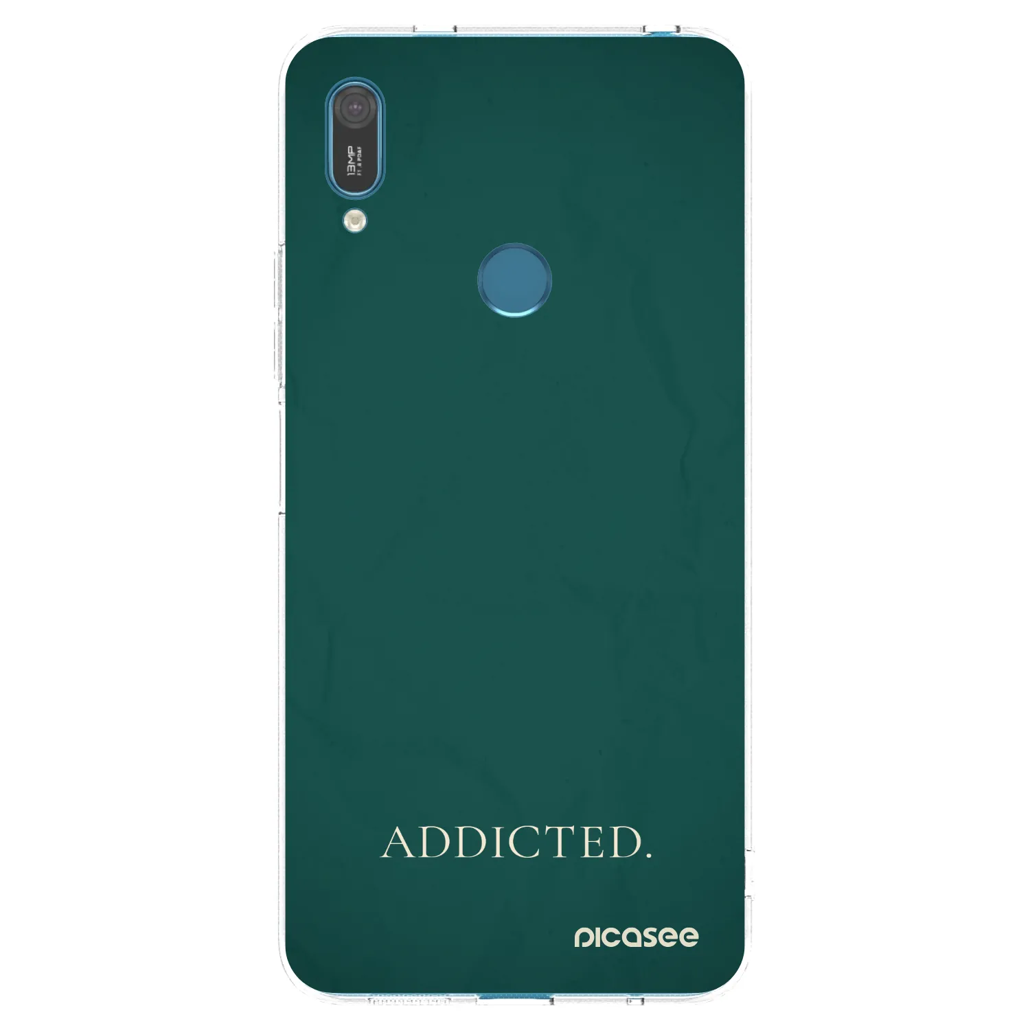 Picasee silikonový průhledný obal pro Huawei Y7 2019 - Addicted