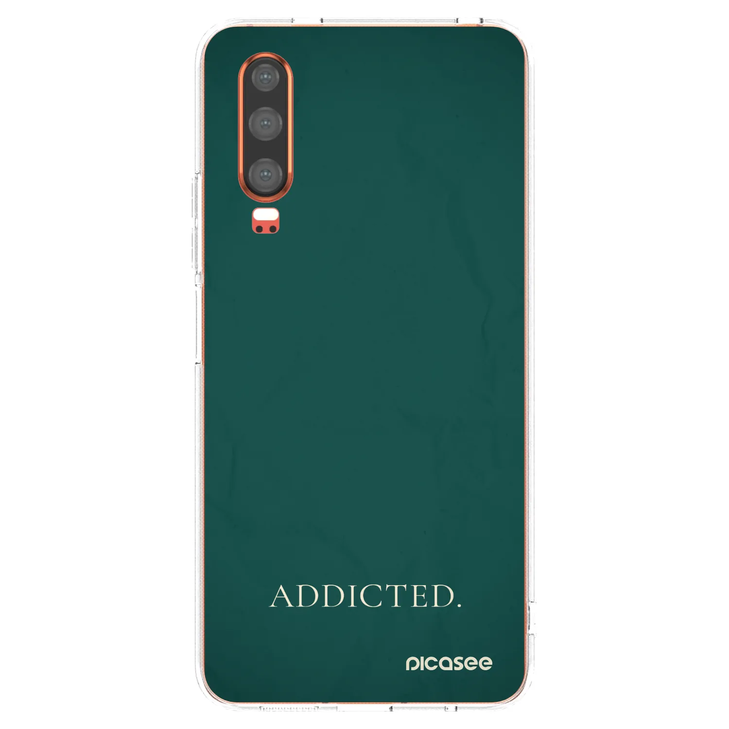 Picasee silikonový průhledný obal pro Huawei P30 - Addicted