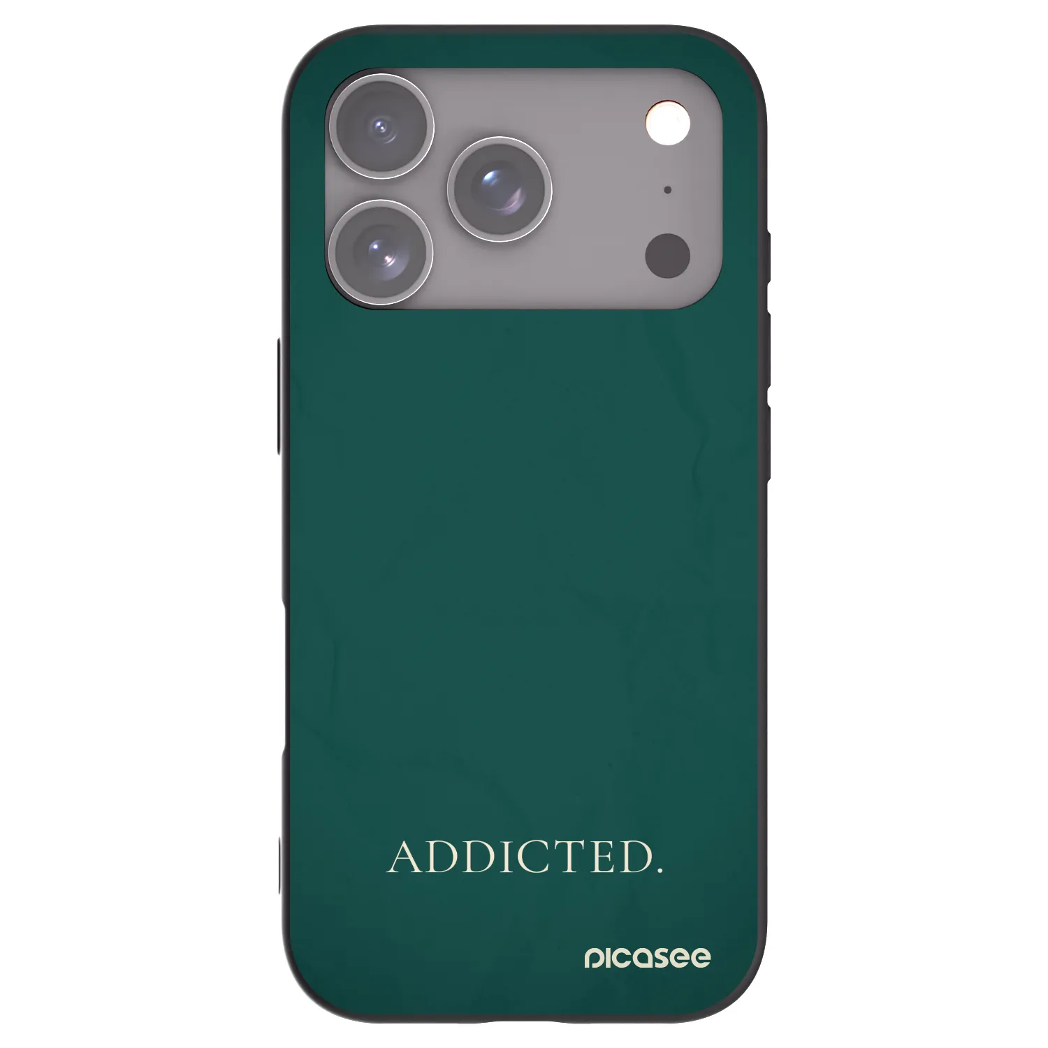 Picasee silikonový černý obal pro Apple iPhone 17 Pro - Addicted