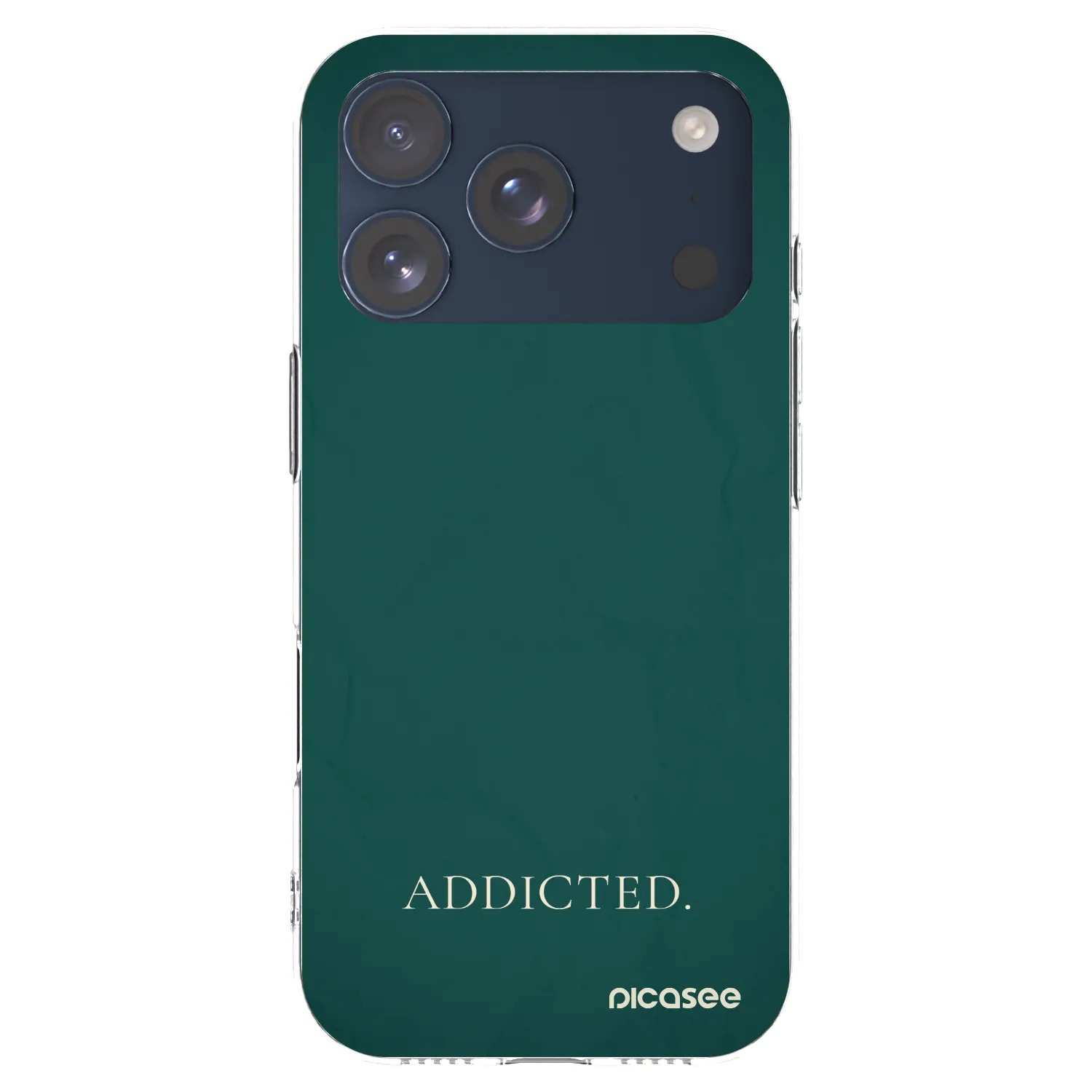 Picasee silikonový průhledný obal pro Apple iPhone 17 Pro - Addicted
