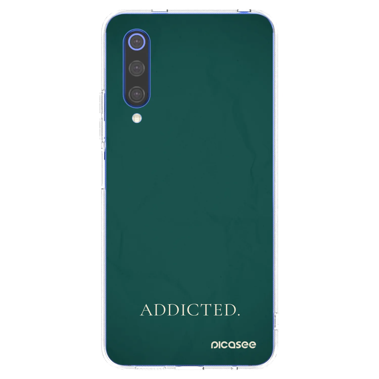 Picasee silikonový průhledný obal pro Xiaomi Mi 9 SE - Addicted