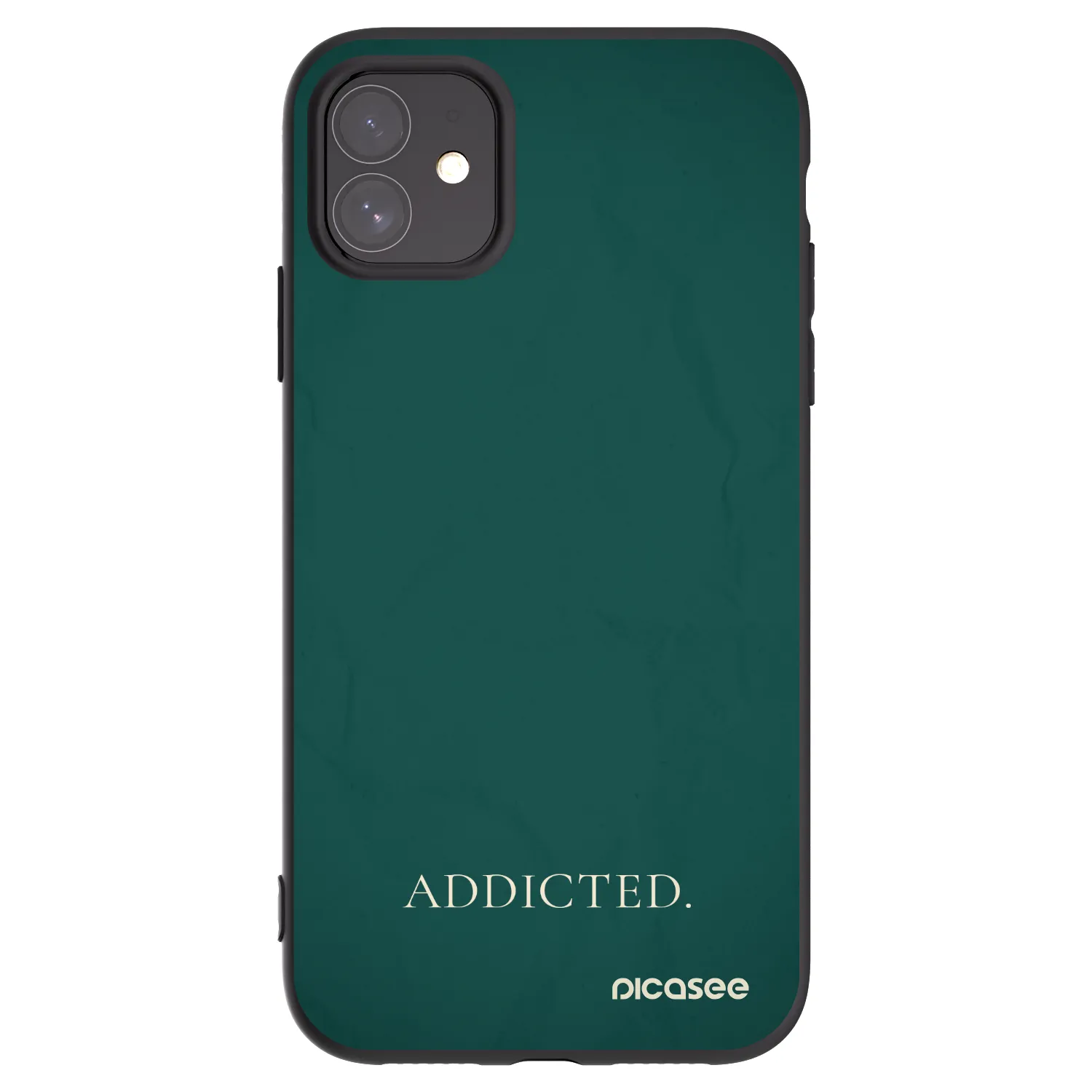 Picasee silikonový černý obal pro Apple iPhone 11 - Addicted