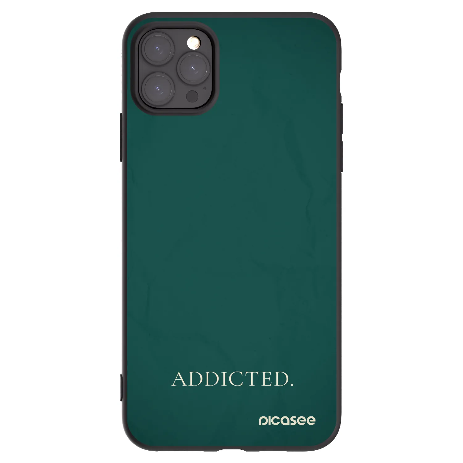 Picasee silikonový černý obal pro Apple iPhone 11 Pro Max - Addicted