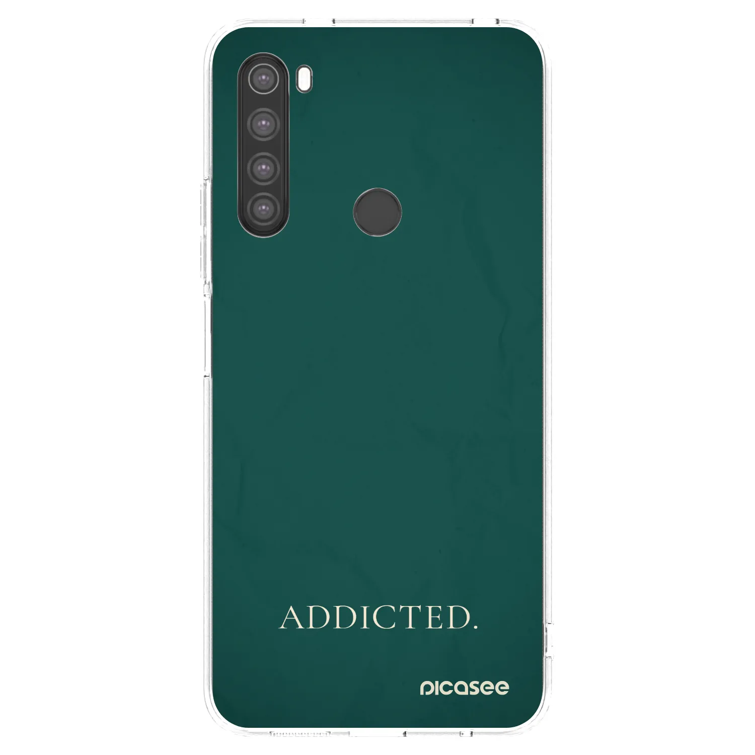 Picasee silikonový průhledný obal pro Xiaomi Redmi Note 8 - Addicted
