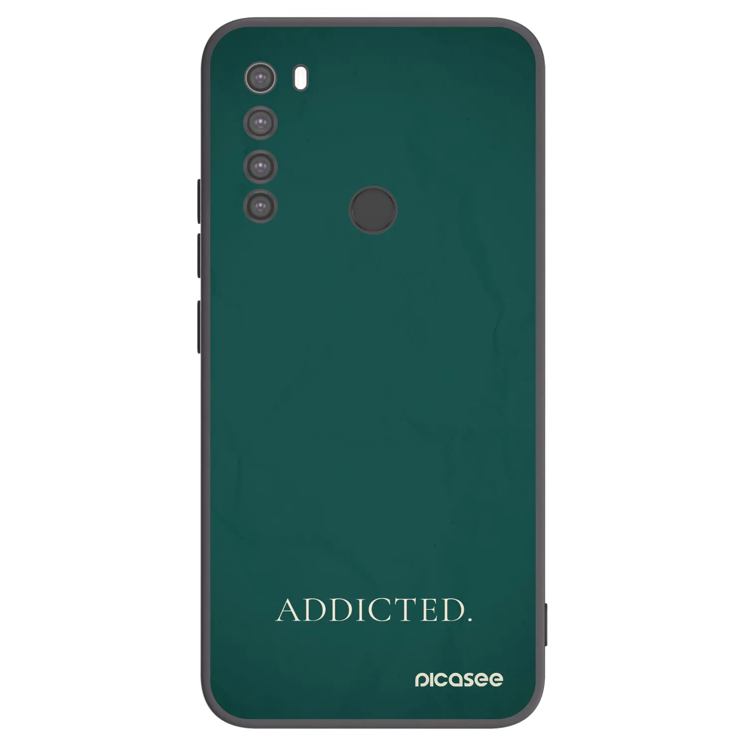 Picasee silikonový černý obal pro Xiaomi Redmi Note 8 - Addicted