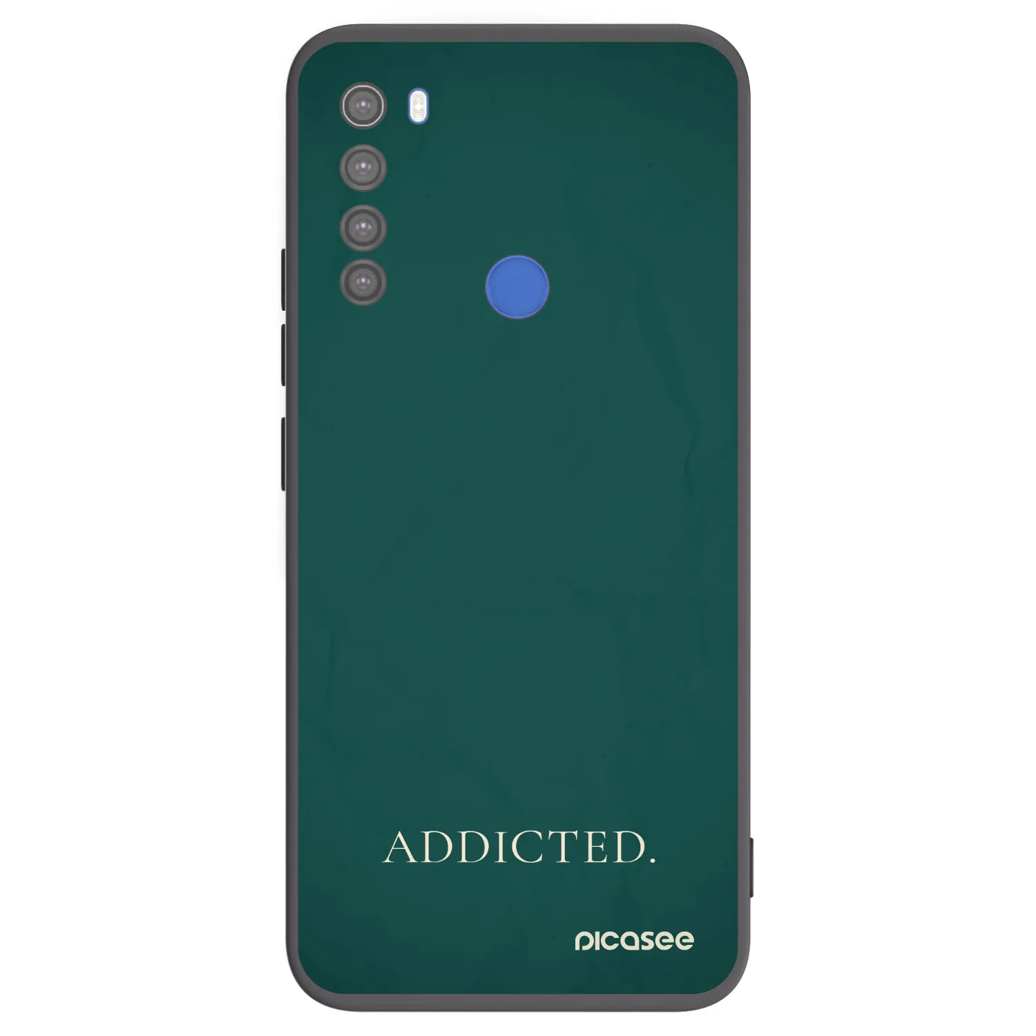 Picasee silikonový černý obal pro Xiaomi Redmi Note 8T - Addicted