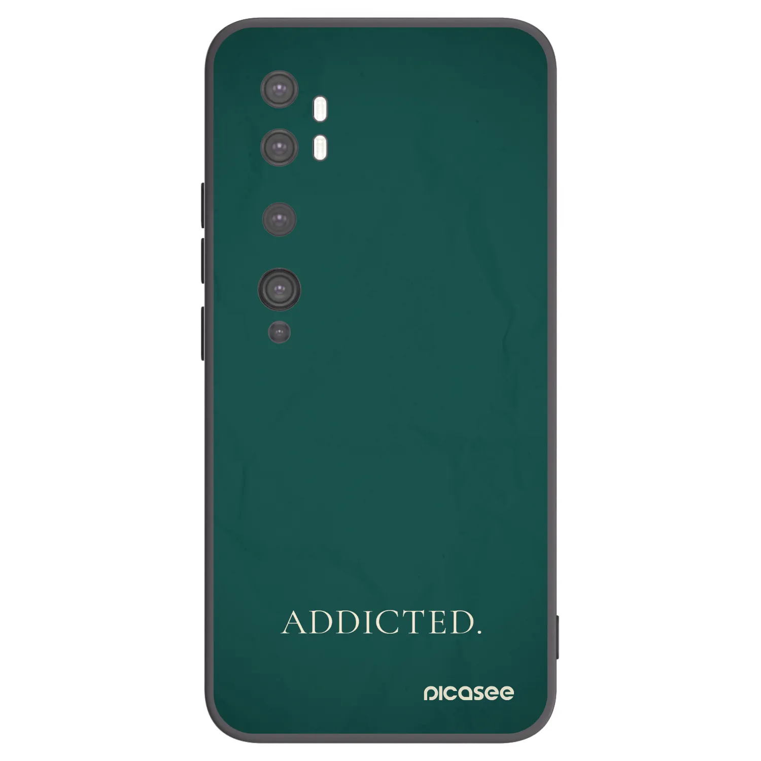 Picasee silikonový černý obal pro Xiaomi Mi Note 10 (Pro) - Addicted