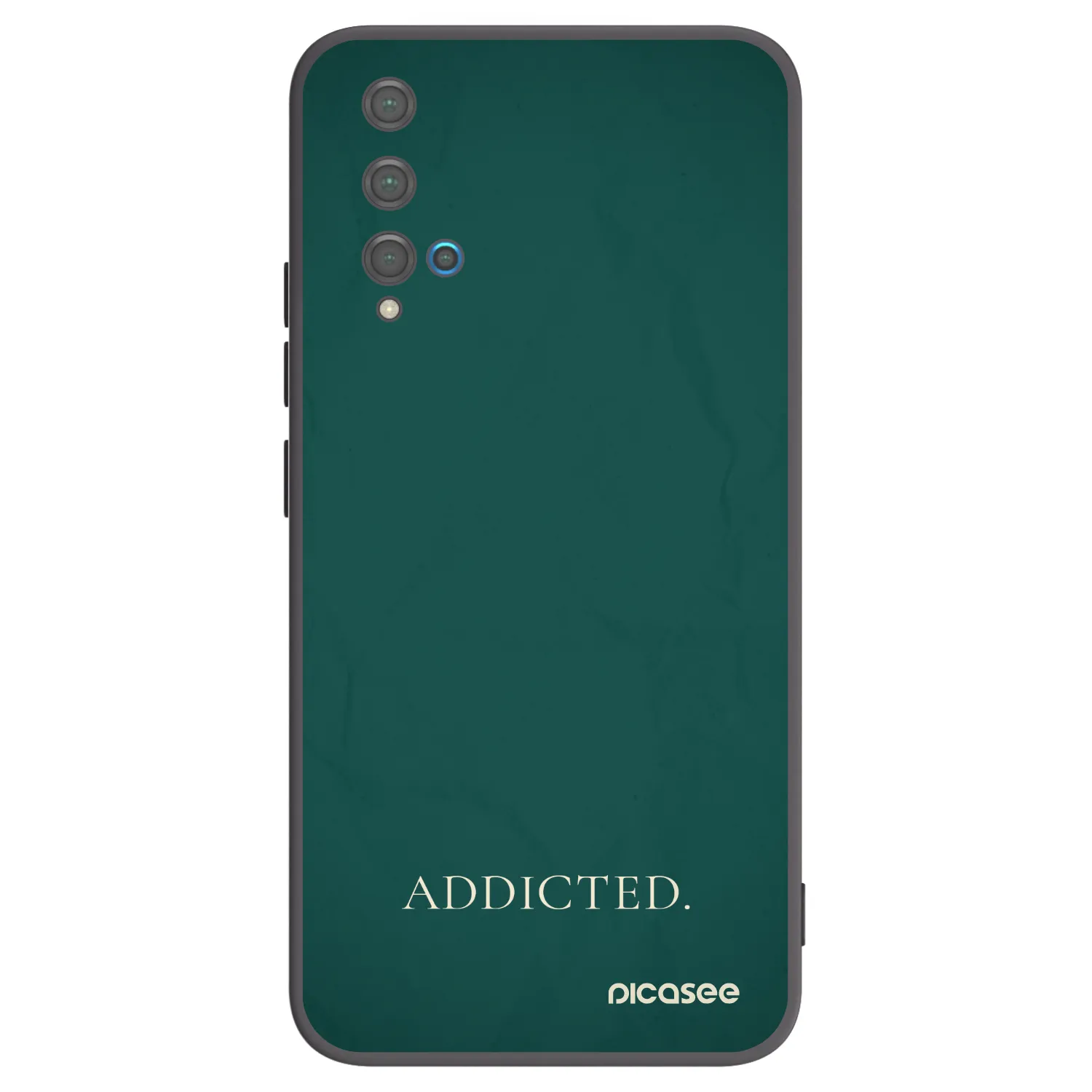 Picasee silikonový černý obal pro Huawei Nova 5T - Addicted