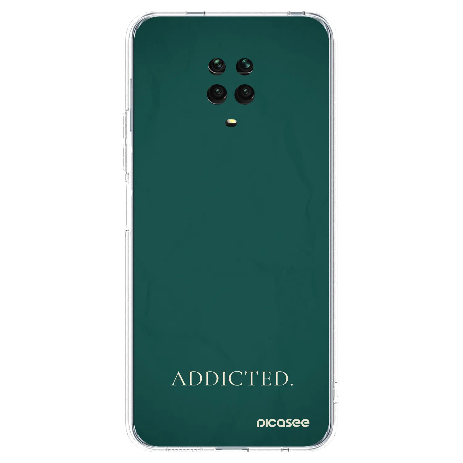 Picasee silikonový průhledný obal pro Xiaomi Redmi Note 9 Pro - Addicted