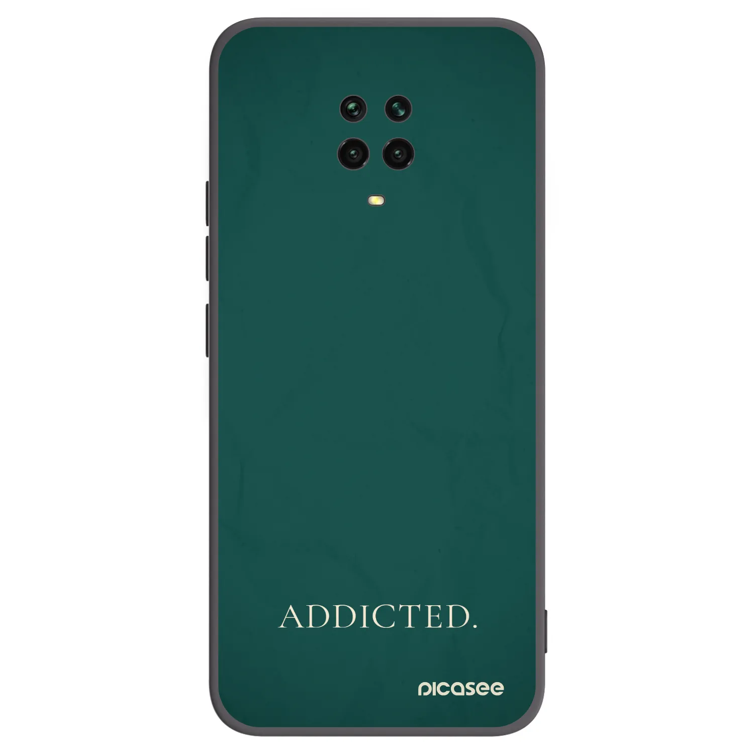 Picasee silikonový černý obal pro Xiaomi Redmi Note 9 Pro - Addicted
