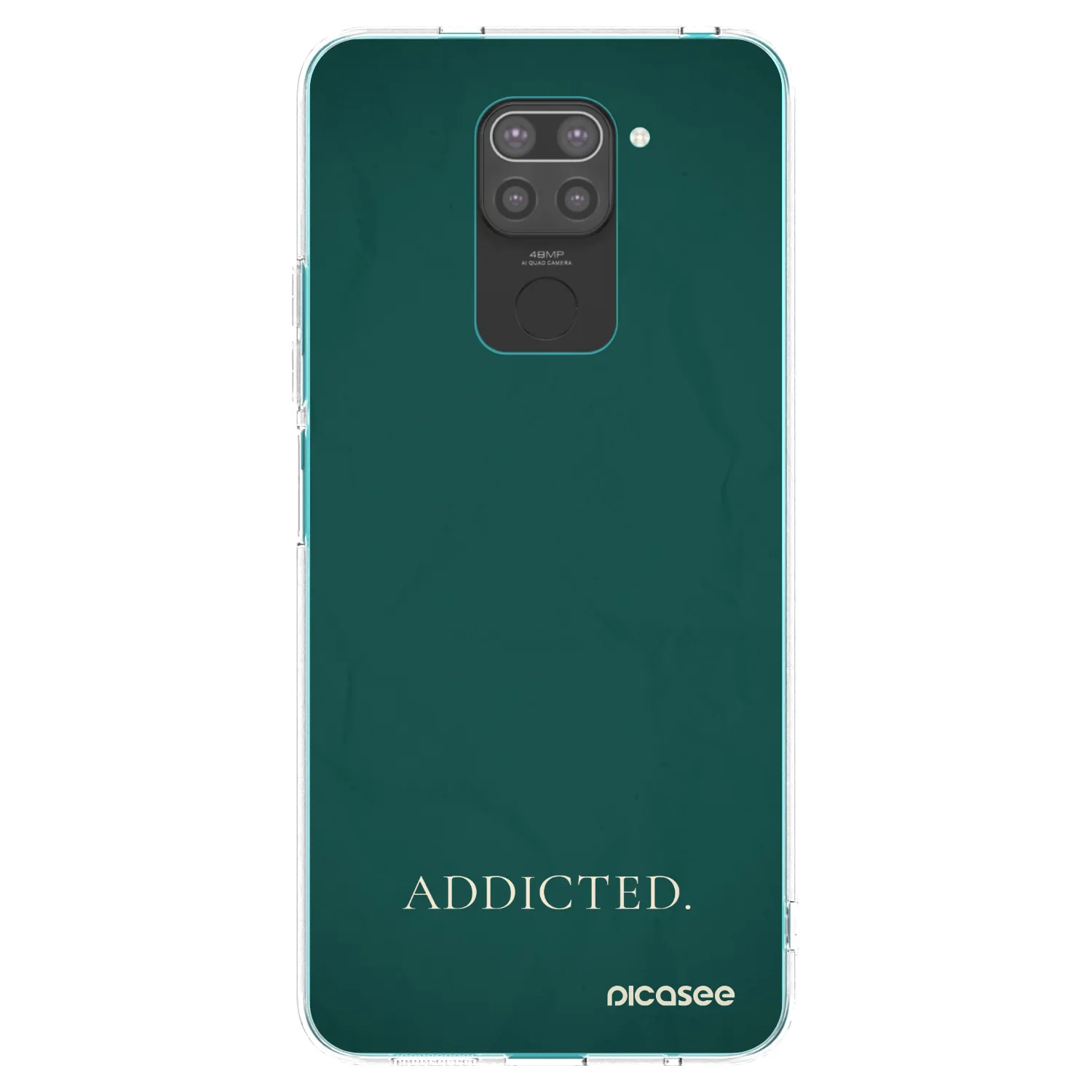 Picasee silikonový černý obal pro Xiaomi Redmi Note 9 - Addicted