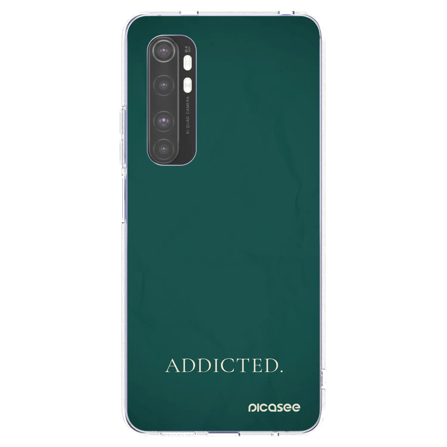 Picasee silikonový průhledný obal pro Xiaomi Mi Note 10 Lite - Addicted