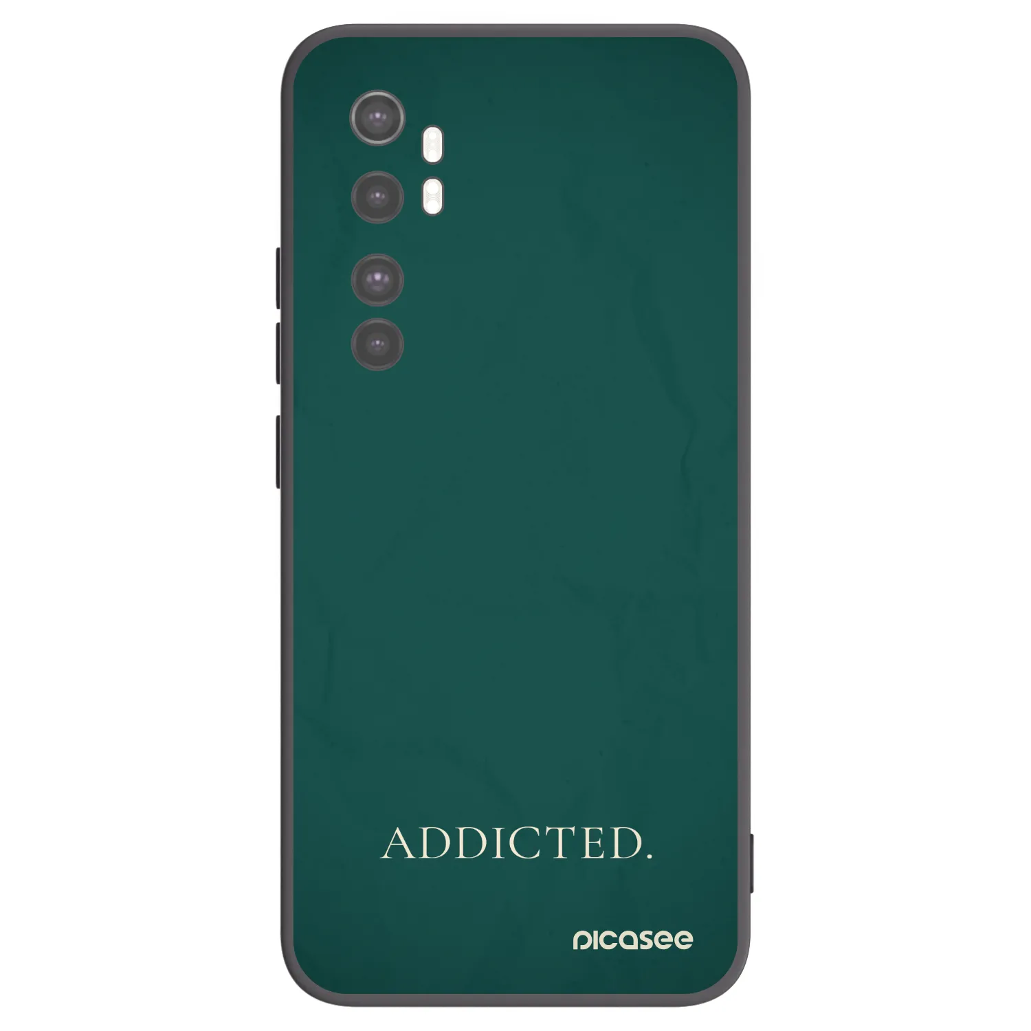 Picasee silikonový černý obal pro Xiaomi Mi Note 10 Lite - Addicted