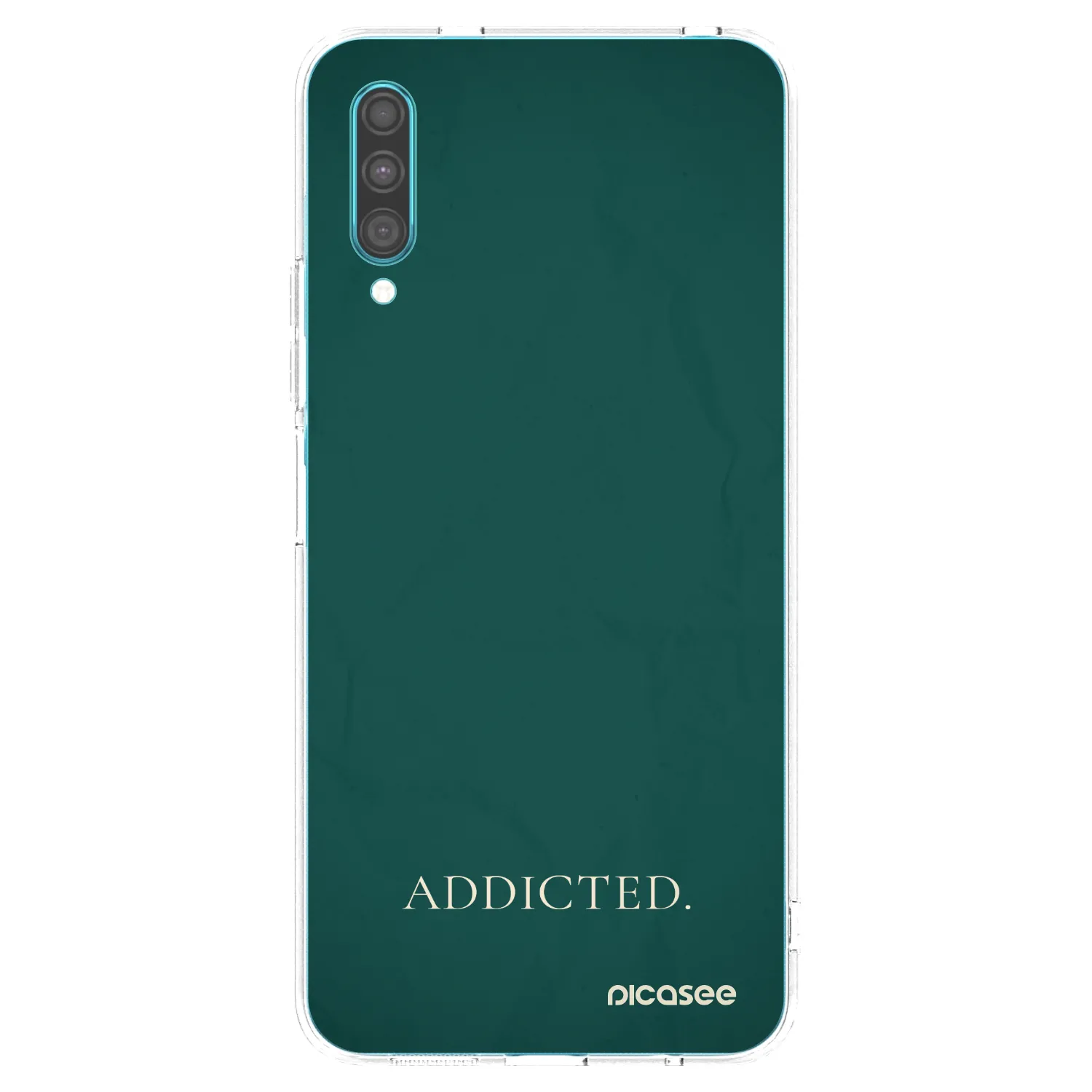 Picasee silikonový průhledný obal pro Samsung Galaxy A30s A307F - Addicted