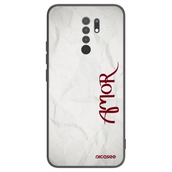 Picasee silikonový černý obal pro Xiaomi Redmi 9 - Amor