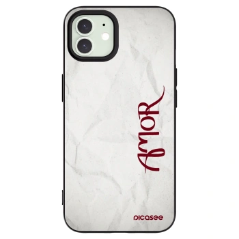 Picasee silikonový černý obal pro Apple iPhone 12 - Amor