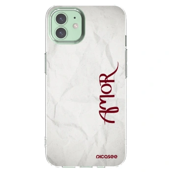 Picasee silikonový průhledný obal pro Apple iPhone 12 - Amor