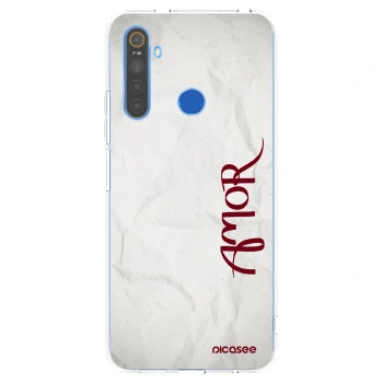 Picasee silikonový průhledný obal pro Realme 5 - Amor