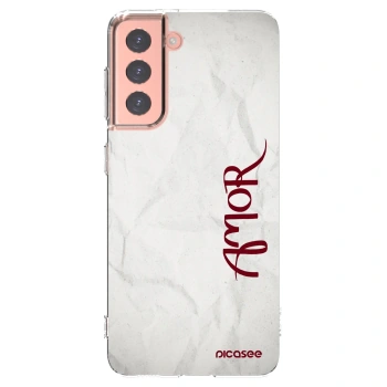 Picasee silikonový průhledný obal pro Samsung Galaxy S21 5G G991B - Amor