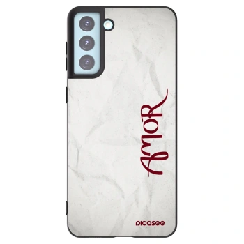 Picasee silikonový černý obal pro Samsung Galaxy S21+ 5G G996F - Amor