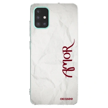 Picasee silikonový průhledný obal pro Samsung Galaxy M31s - Amor