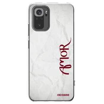 Picasee silikonový průhledný obal pro Xiaomi Redmi Note 10 - Amor