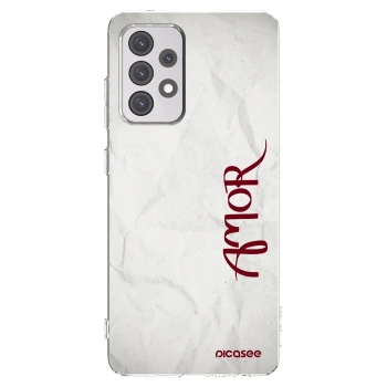 Picasee silikonový průhledný obal pro Samsung Galaxy A52 5G A525F - Amor