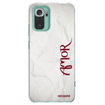 Picasee silikonový průhledný obal pro Xiaomi Redmi Note 10 Pro - Amor