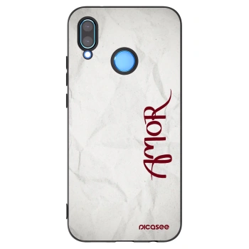 Picasee silikonový černý obal pro Huawei P20 Lite - Amor