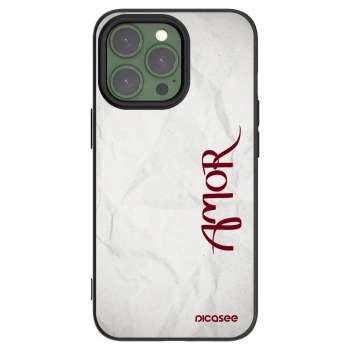Picasee silikonový černý obal pro Apple iPhone 13 Pro - Amor