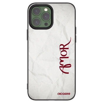Picasee silikonový černý obal pro Apple iPhone 13 Pro Max - Amor