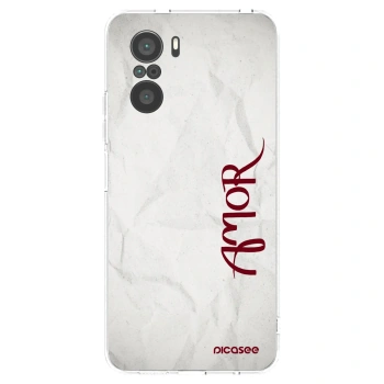 Picasee silikonový průhledný obal pro Xiaomi Poco F3 - Amor
